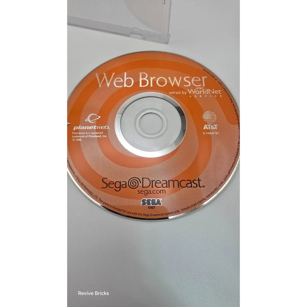 SEGA Dreamcast Web Browser (Sega Dreamcast,‎ 1999) CIB Complete Tested Working